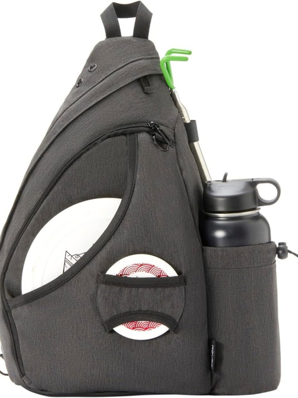 Lightweight Disc Golf Backpack with Retriever Holder, 8-10 Disc Capacity, Padded